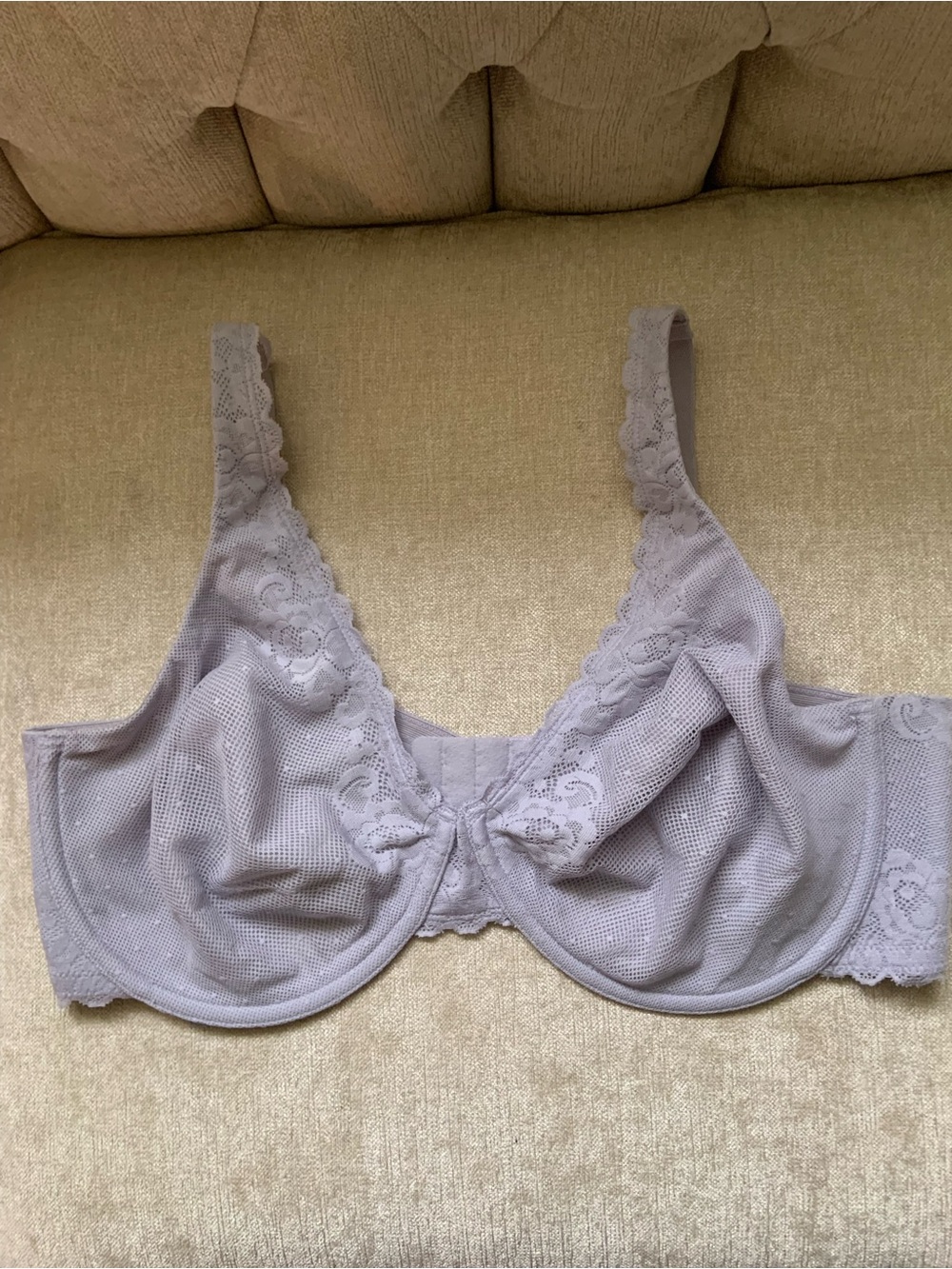Lilyette Lace Underwire Bra in Light Lavender